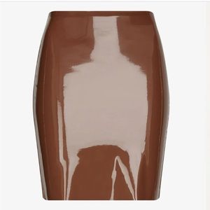 NWT Commando faux patent leather mini skirt